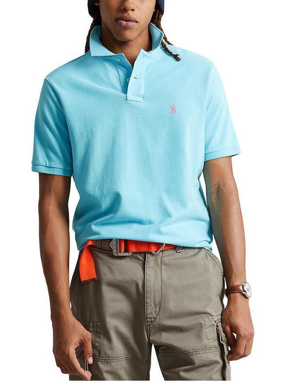 Ralph Lauren | Men’s Aqua Blue Short Sleeve Polo | Size Large